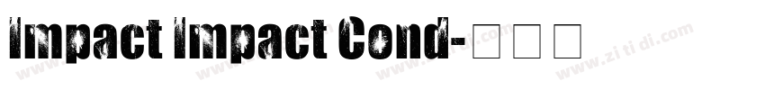 Impact Impact Cond字体转换